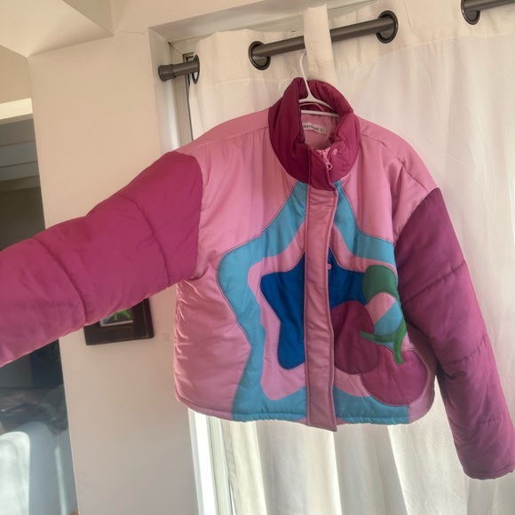 Dangerfield Jackets & Blazers - Dangerfield funky star and cherry adults puffer jacket